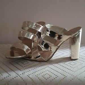 Ladies gold Mules